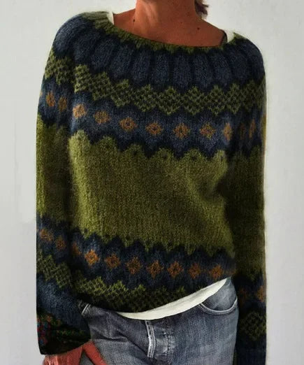 STELLA - RETRO AUTUMN SWEATER FOR STYLE AND WARMTH