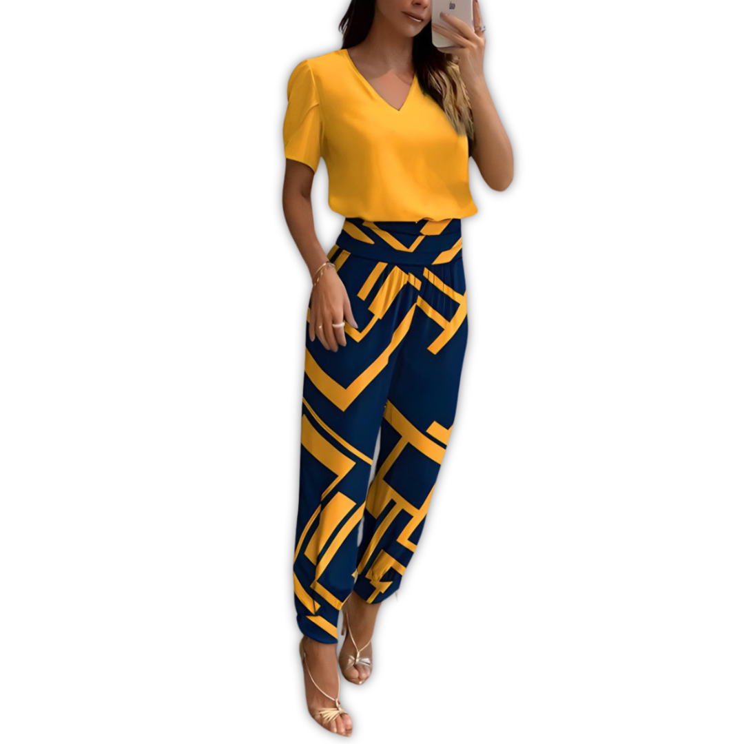 ELENA – STYLISH BLOUSE AND TROUSERS SET WITH TUMMY COVERAGE