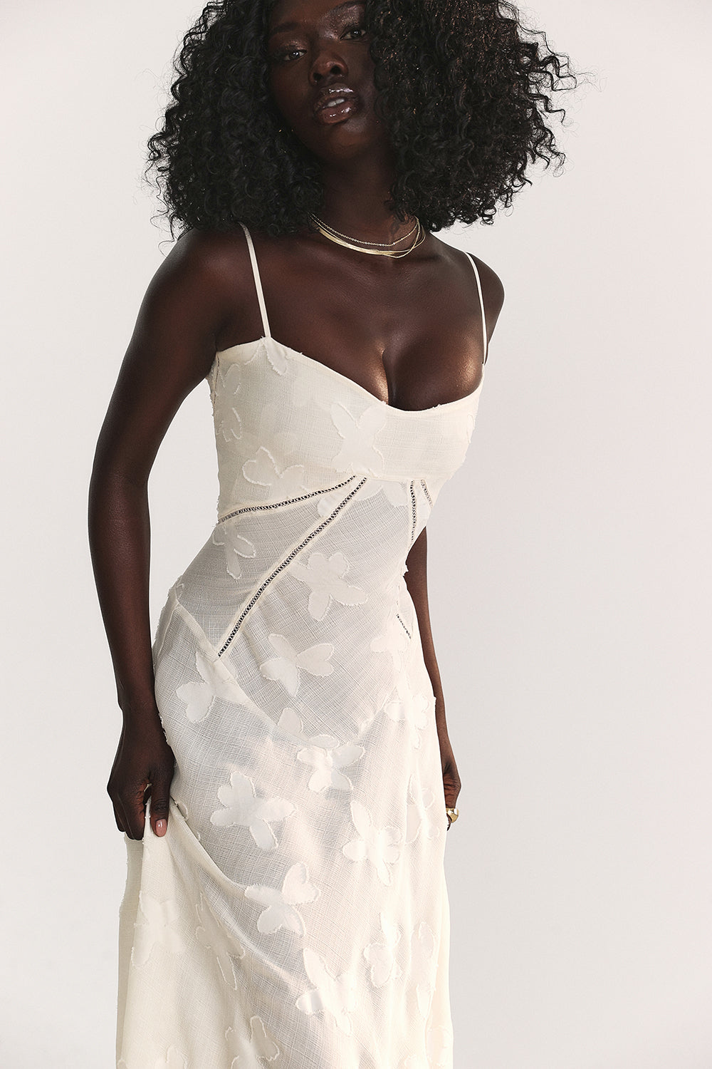 PAULETTE - LONG CORSET DRESS