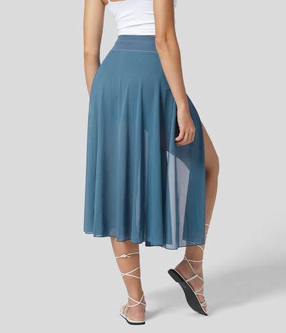 LIVAN - HIGH-WAISTED 2-IN-1 SKIRT