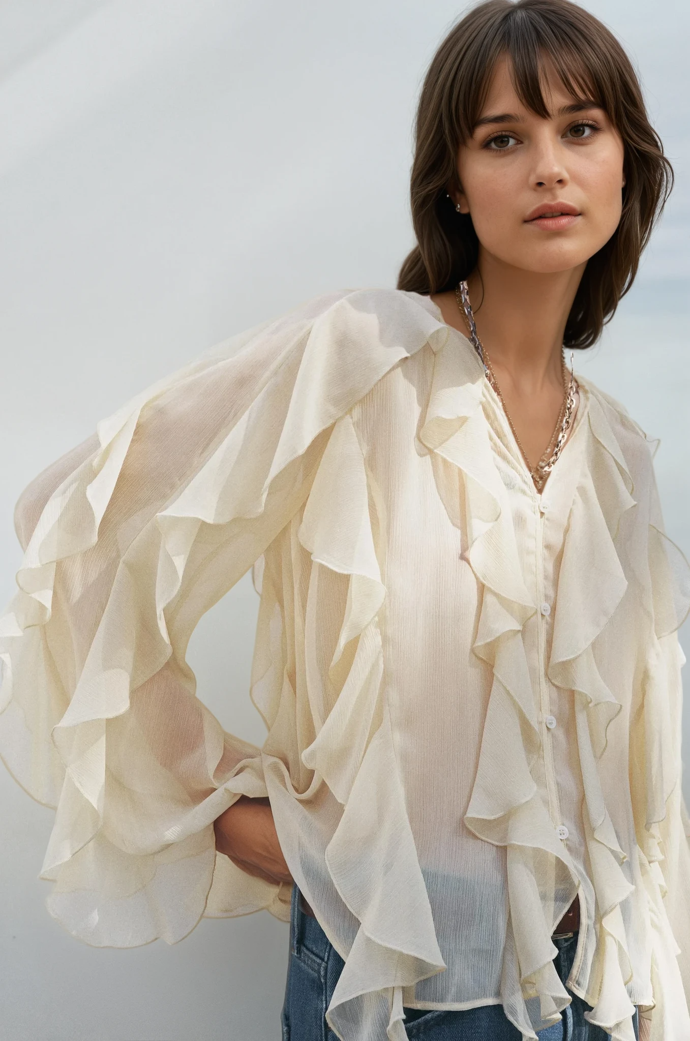 PURE DESIRE - RUFFLE BLOUSE