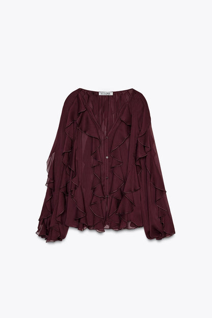 PURE DESIRE - RUFFLE BLOUSE