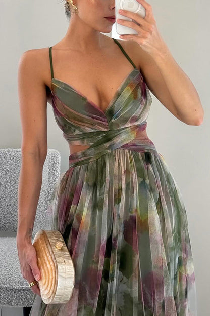 FROSTINE - LONG FLORAL DRESS