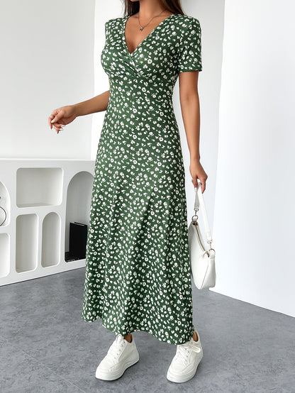 LUCIA - ELEGANT FLORAL KNIT DRESS