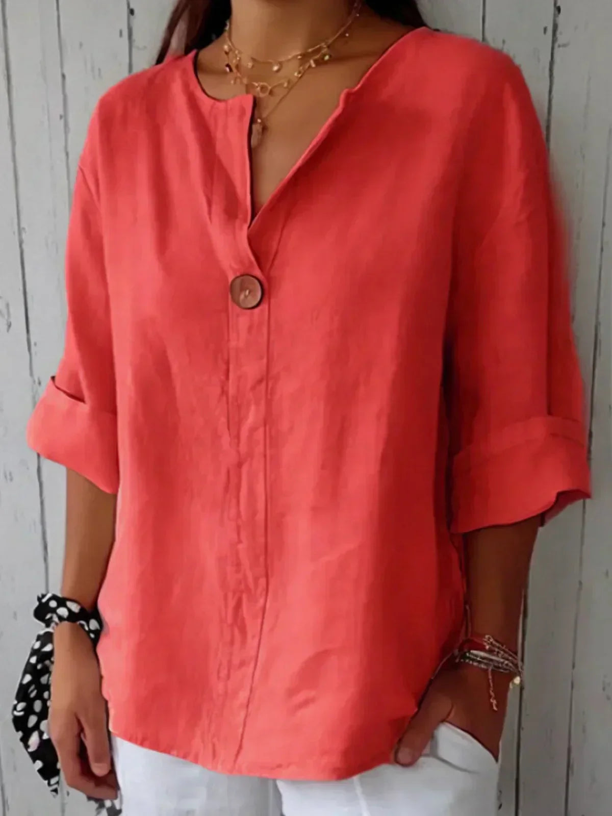 Jessa – soft grace v-neck blouse