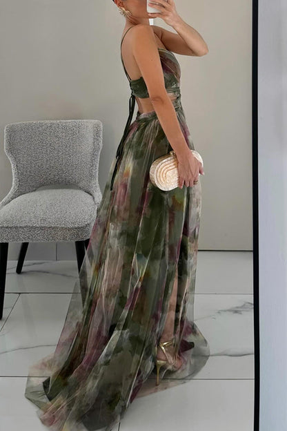 FROSTINE - LONG FLORAL DRESS