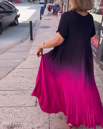 Joanna – soft pleats day dress