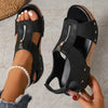 Aurelle – retro charm wedge sandals