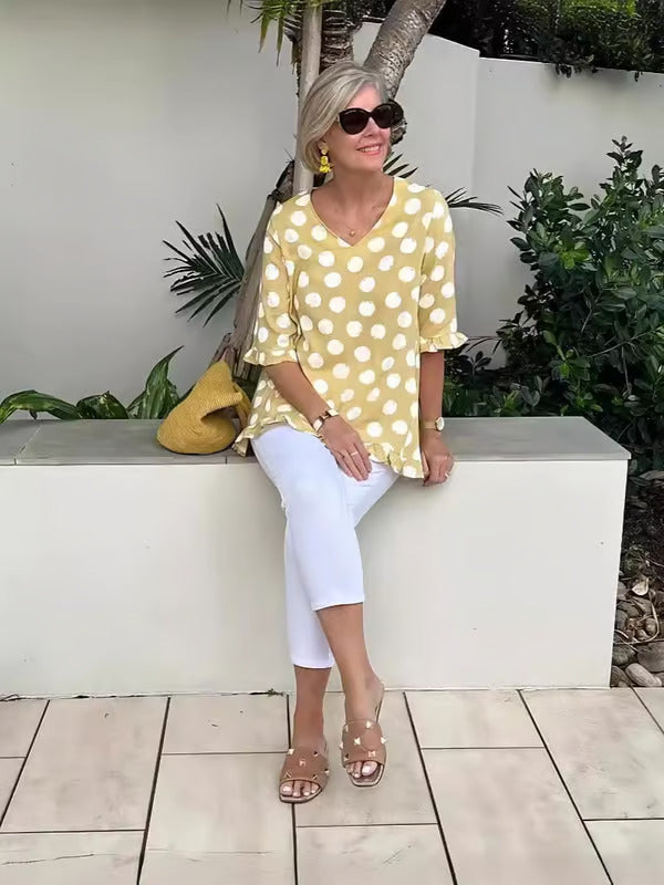Chloe – soft allure v-neck blouse