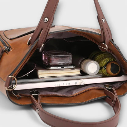 PREMIUM LEATHER HANDBAG - LUXURY & TIMELESS ELEGANCE