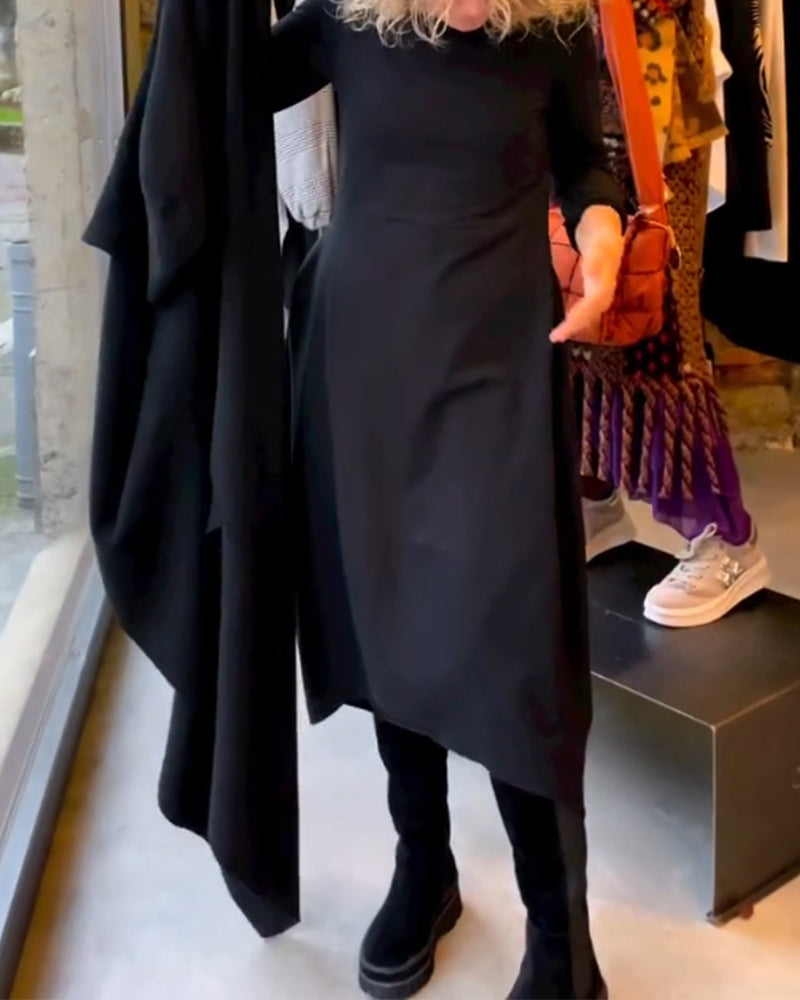 CLARA - ELEGANT MIDI DRESS WITH POCKETS