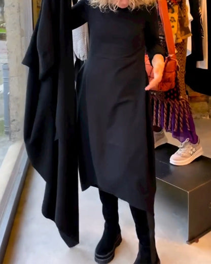 CLARA - ELEGANT MIDI DRESS WITH POCKETS