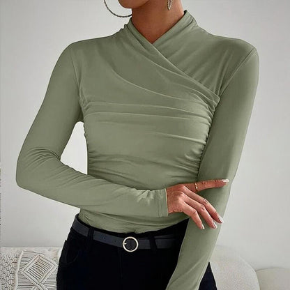 Jane – timeless wrap neckline top