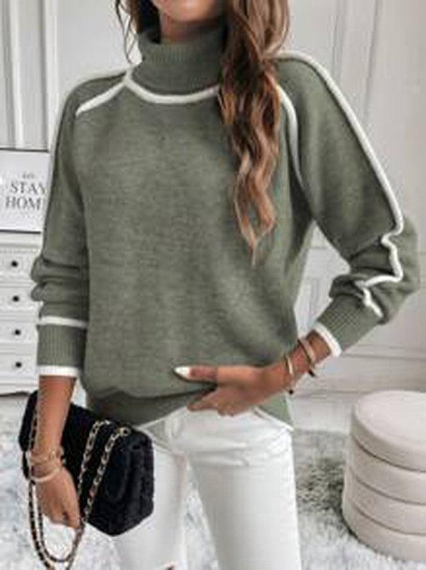 SUZANNE - ELEGANT AND WARM-LINED SWEATER