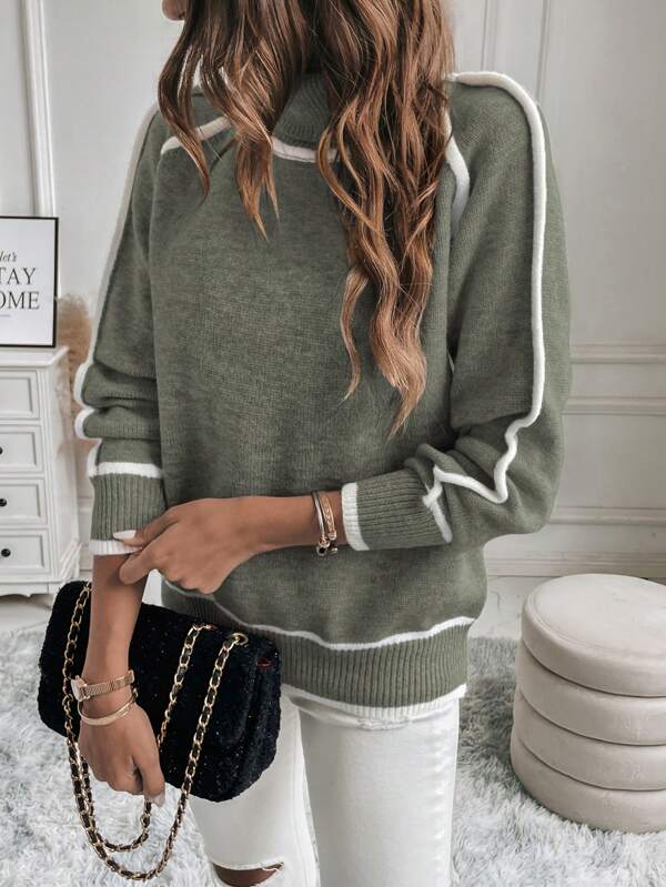 SUZANNE - ELEGANT AND WARM-LINED SWEATER