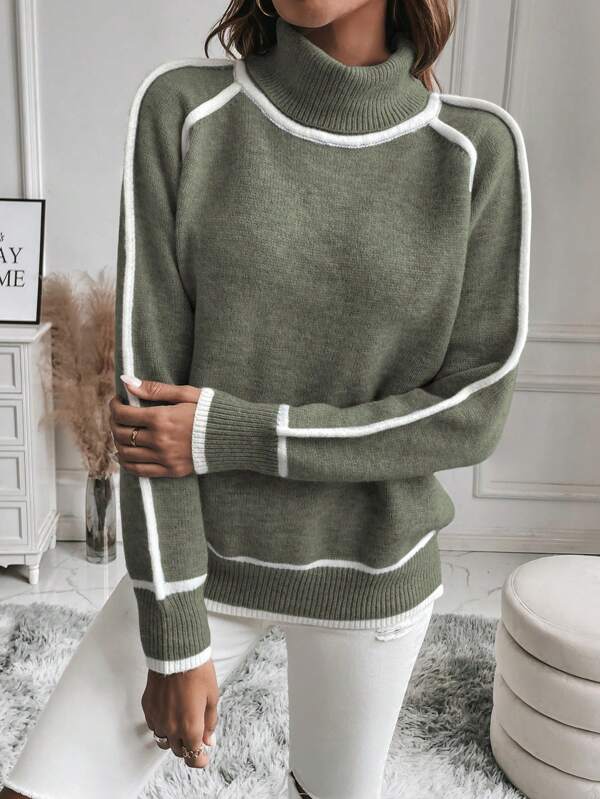 SUZANNE - ELEGANT AND WARM-LINED SWEATER