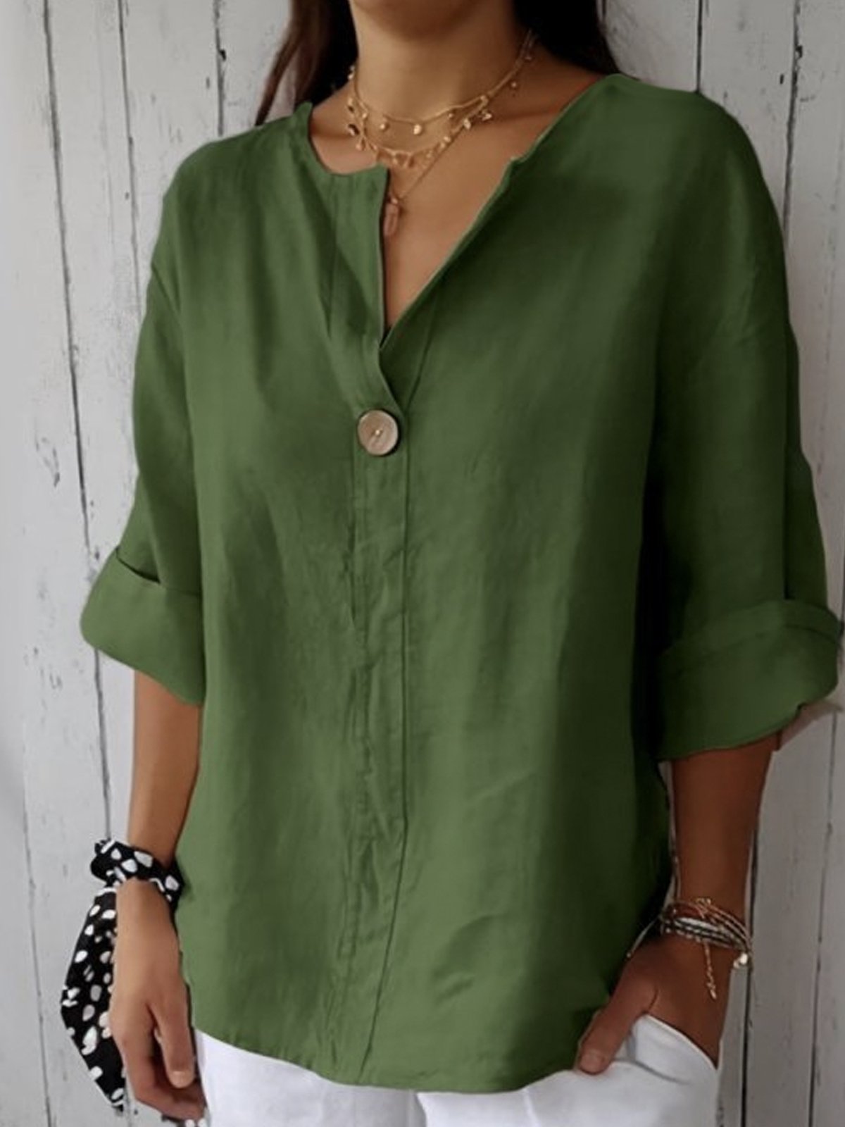 Jessa – soft grace v-neck blouse