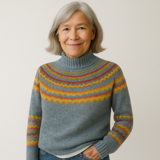 Cozy Retro Knit Sweater – Fina Edition