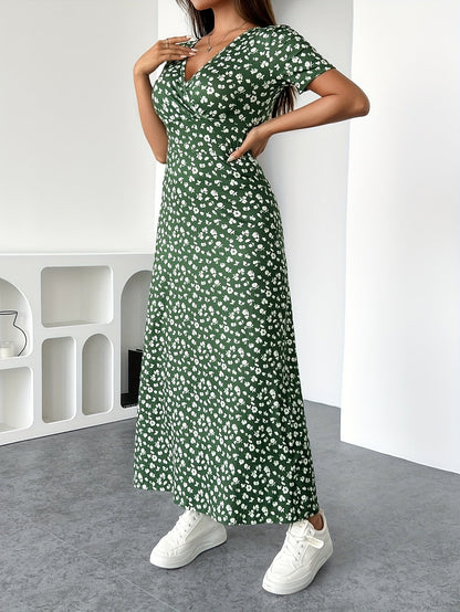 LUCIA - ELEGANT FLORAL KNIT DRESS