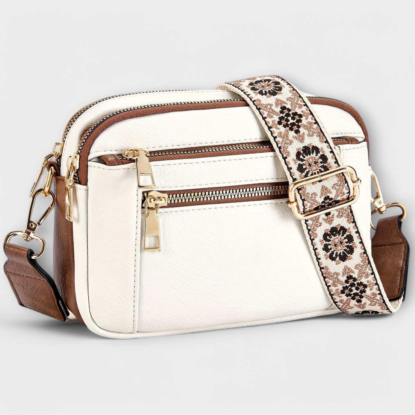 VEGAN -LEATHER CROSSBODY BAG