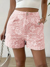 CAMILLE - FLORAL JACQUARD CASUAL SHORTS