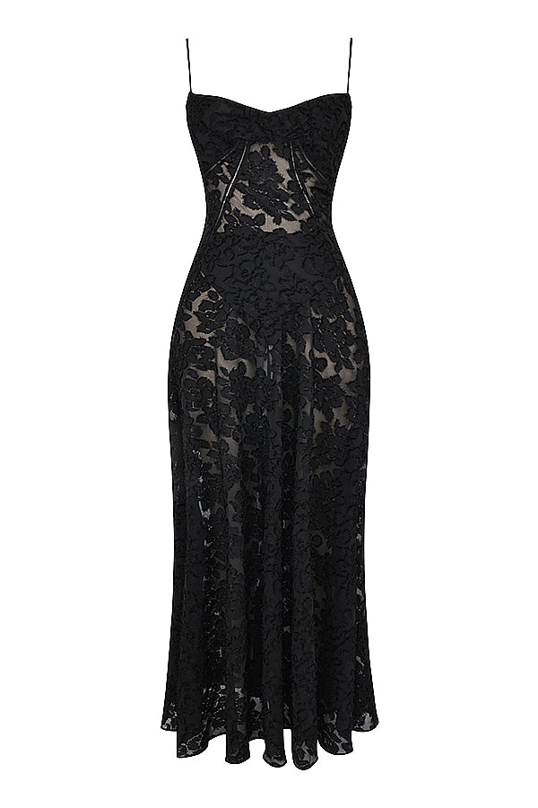 PAULETTE - LONG CORSET DRESS