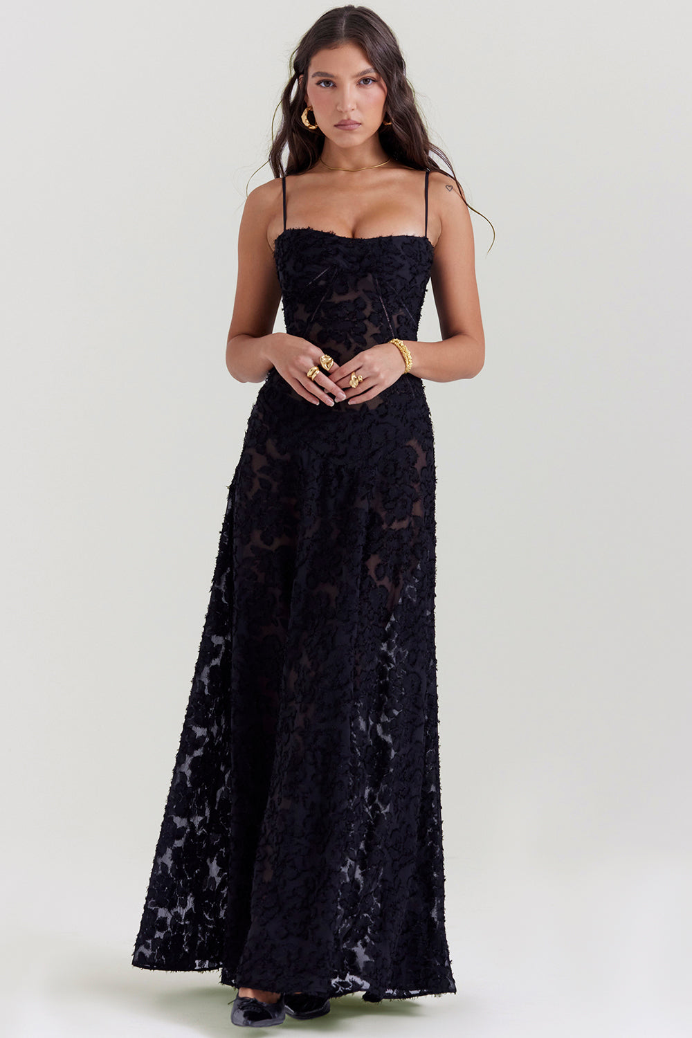 PAULETTE - LONG CORSET DRESS