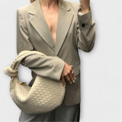 LARGE WOVEN- WOMEN'S HANDBAG
