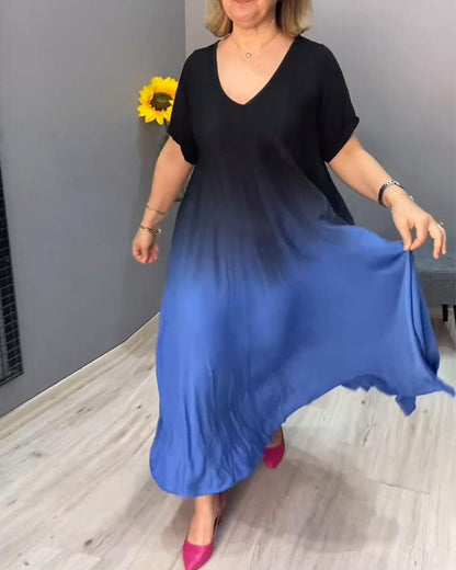 Joanna – soft pleats day dress