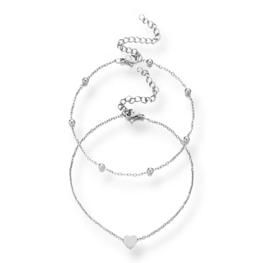 Layered Love – Handcrafted Ankle Bracelet