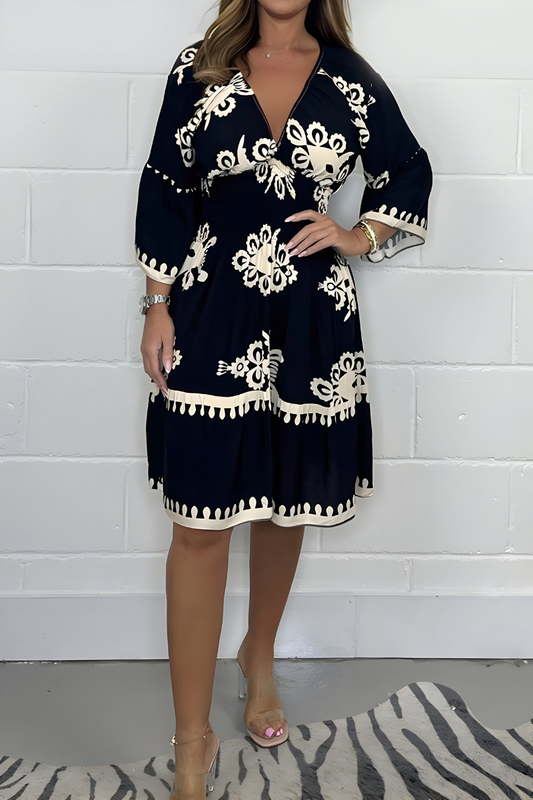 Luna – sun-kissed bloom boho dress