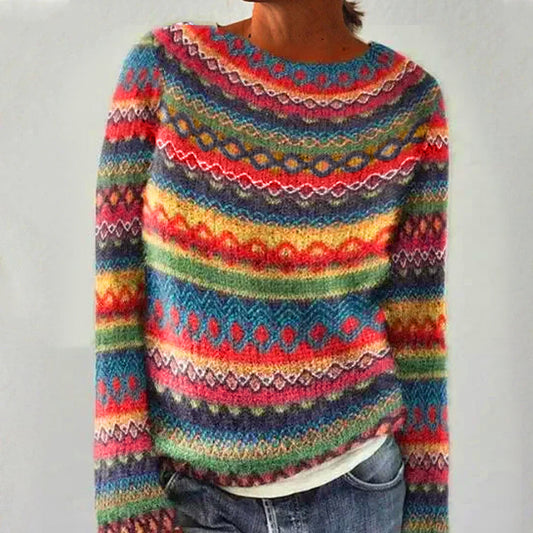 TANJA - RETRO AUTUMN SWEATER FOR STYLE AND WARMTH