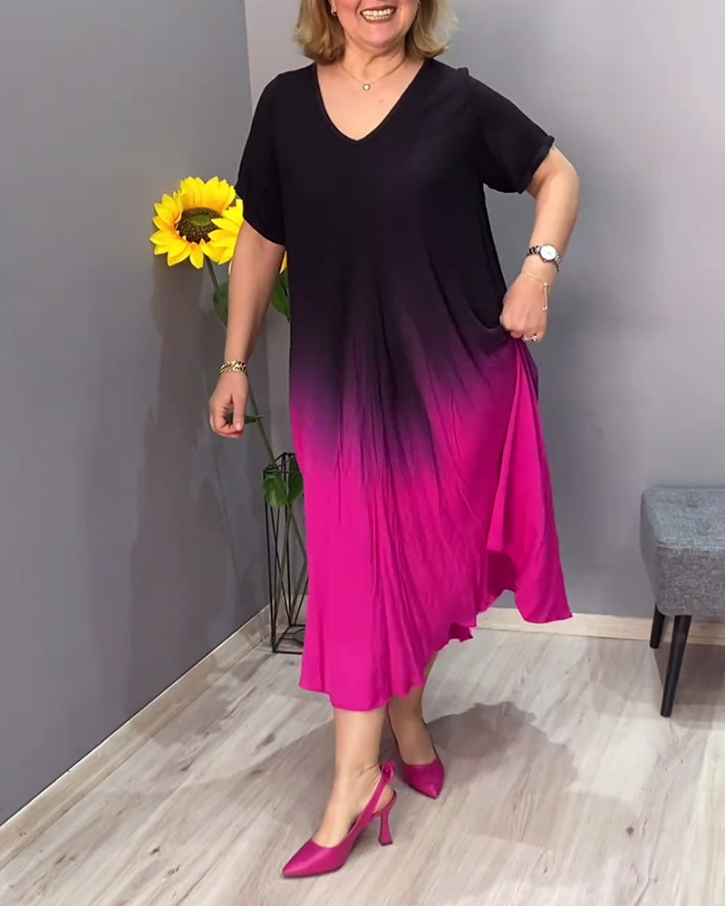 Joanna – soft pleats day dress