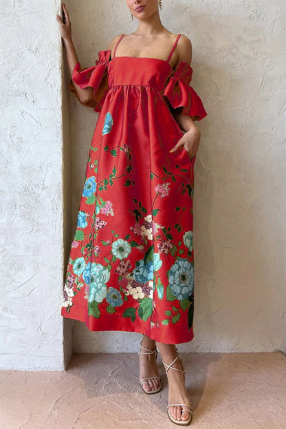ARIELLE - ELEGANT DRESS WITH UNIQUE SLEEVES & PRACTICAL POCKETS