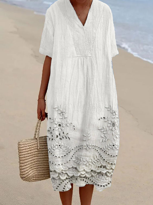 Evessa – sunlit bloom printed dress