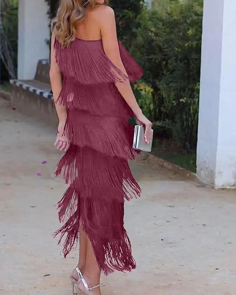 PRISCILLA - ELEGANT OFF-SHOULDER DRESS