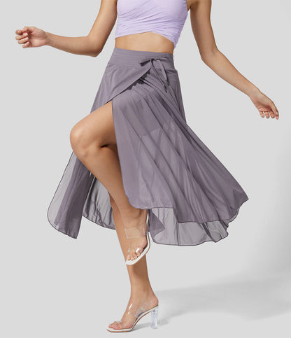 LIVAN - HIGH-WAISTED 2-IN-1 SKIRT