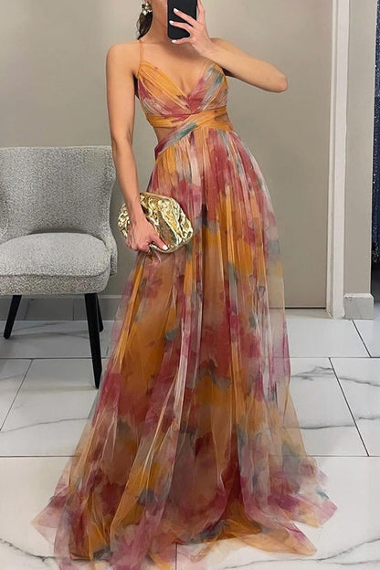 FROSTINE - LONG FLORAL DRESS
