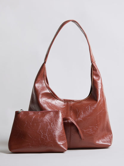 SCARLETT- DISTRESSED LEATHER TOTE