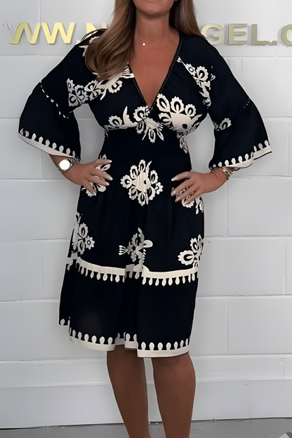 Luna – sun-kissed bloom boho dress