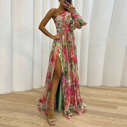 SPLENDIDO-ONE-SHOULDER DRESS