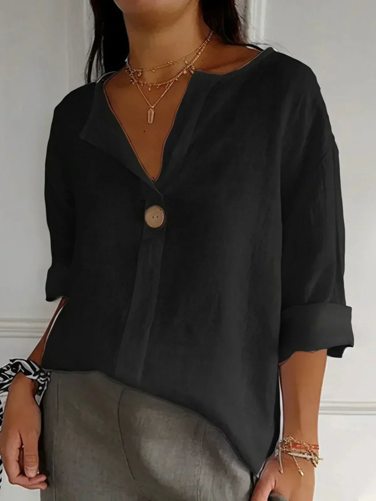 Jessa – soft grace v-neck blouse
