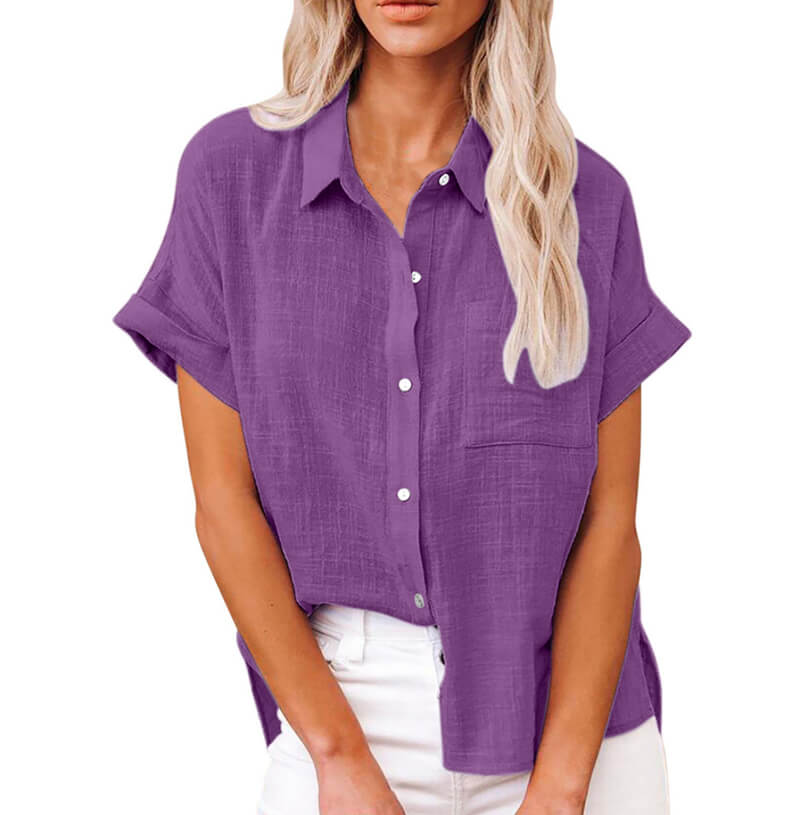 Adelene – ivory grace button blouse