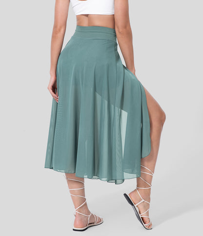 LIVAN - HIGH-WAISTED 2-IN-1 SKIRT