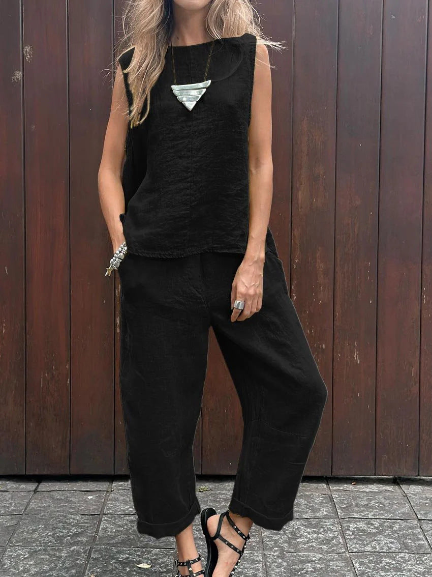 ZENNETH - EFFORTLESSLY STYLISH CASUAL TWO-PIECE ENSEMBLE