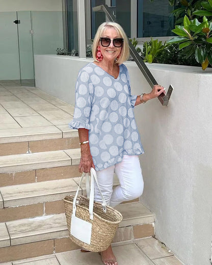 Chloe – soft allure v-neck blouse