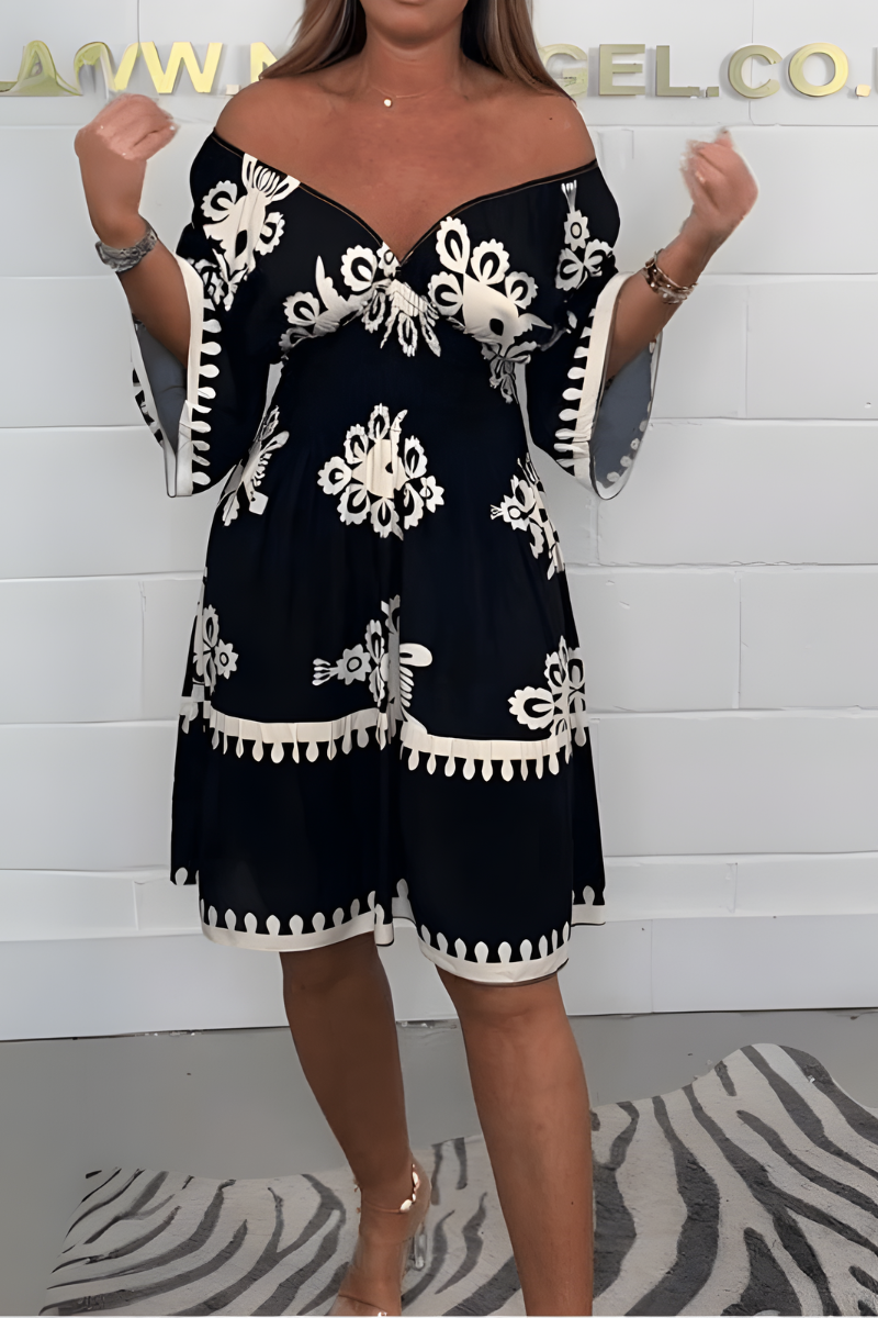 Luna – sun-kissed bloom boho dress