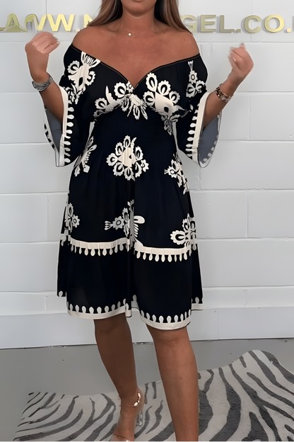 Luna – sun-kissed bloom boho dress