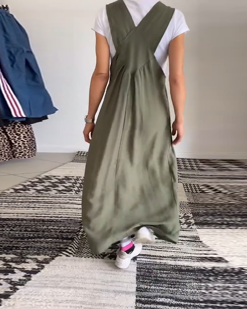 CAMILLE - FLUID DRESS WITHOUT SLEEVES