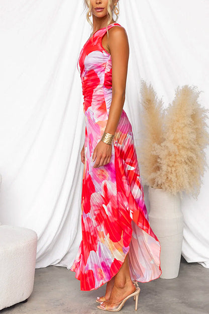 Katie – sunlit pleats summer dress